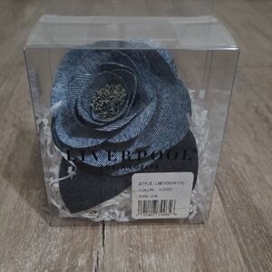 Liverpool Denim Blue Floral Hair Clip
